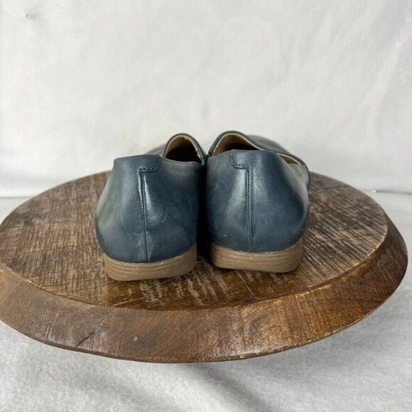 Dansko Shoes Womens 10 Larisa Navy Leather Loafers Lined Lightweight Cushioned - Picture 4 of 12